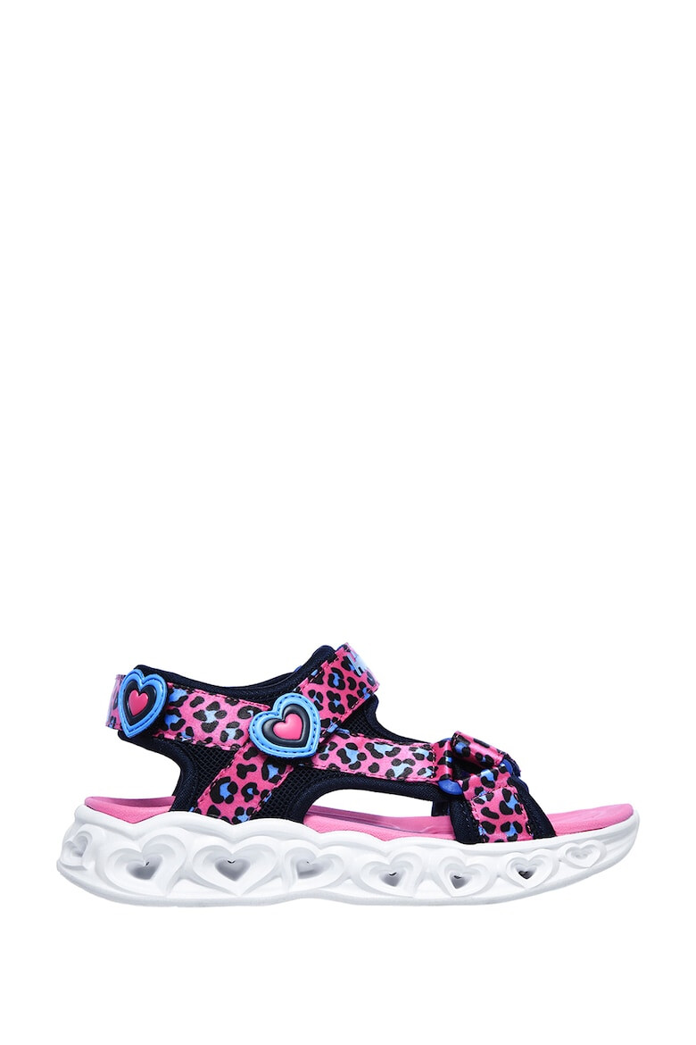 Skechers Sandale cu velcro si lumini LED S Lights Heart - Pled.ro