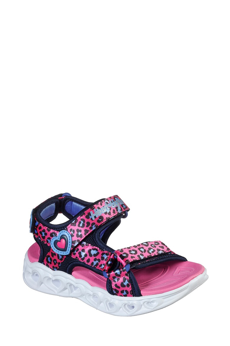 Skechers Sandale cu velcro si lumini LED S Lights Heart - Pled.ro