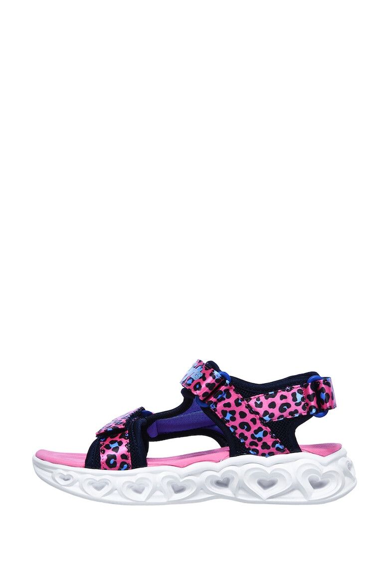 Skechers Sandale cu velcro si lumini LED S Lights Heart - Pled.ro