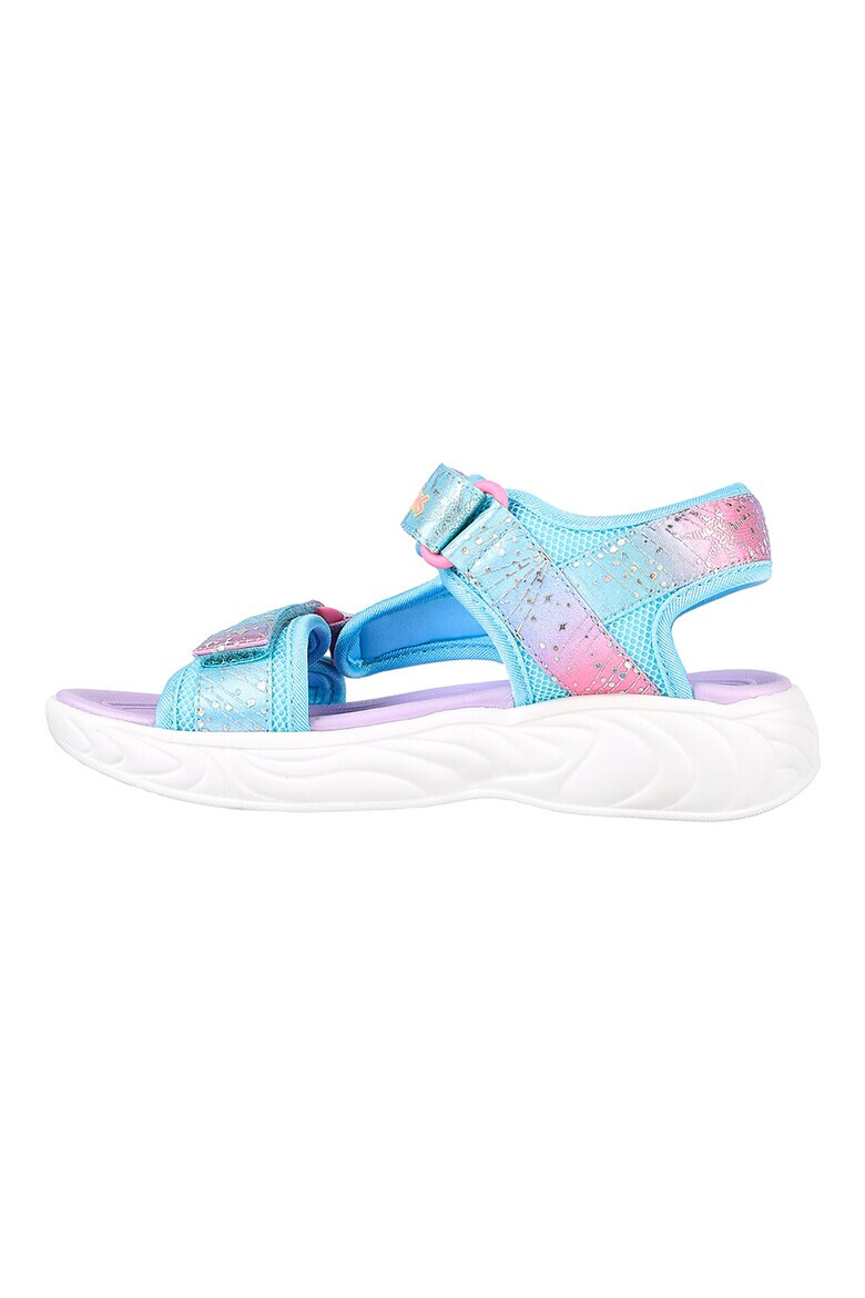 Skechers Sandale cu velcro si model colorblock Unicorn Dreams - Pled.ro