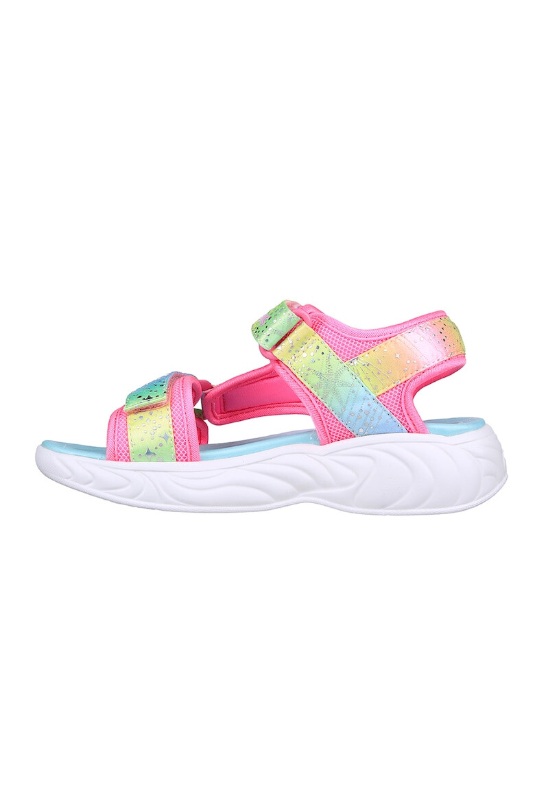 Skechers Sandale cu velcro si model colorblock Unicorn Dreams - Pled.ro