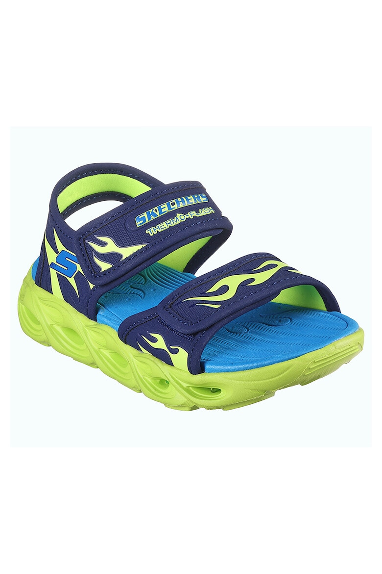 Skechers Sandale din material textil cu velcro Thermo-Splash Heat-Flo - Pled.ro