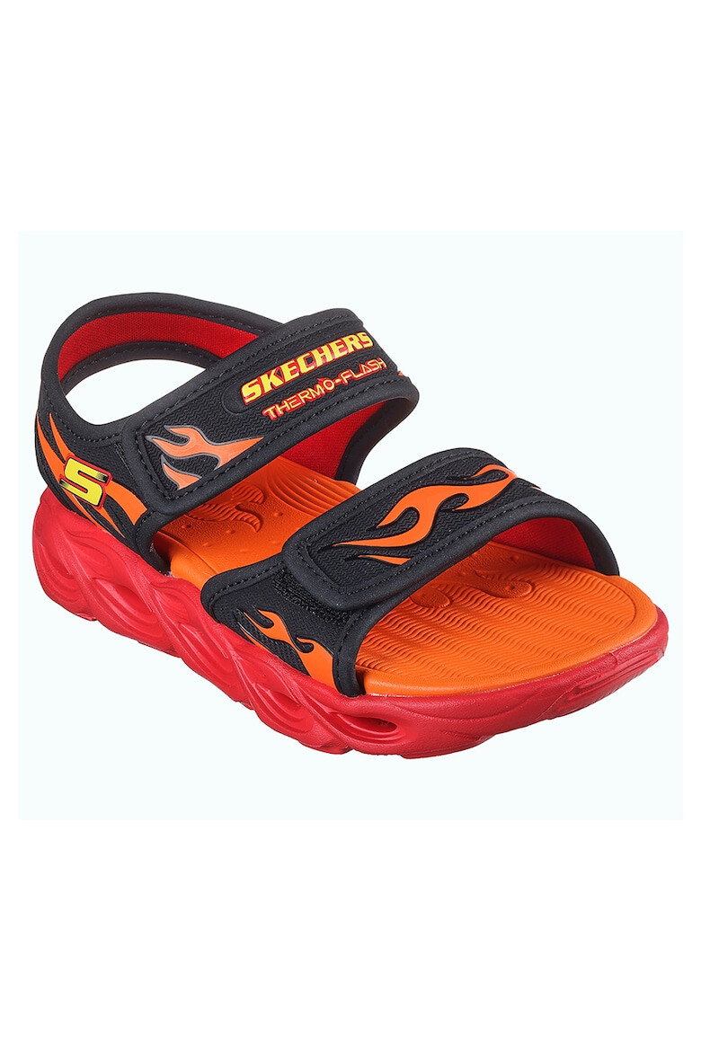 Skechers Sandale din material textil cu velcro Thermo-Splash Heat-Flo - Pled.ro