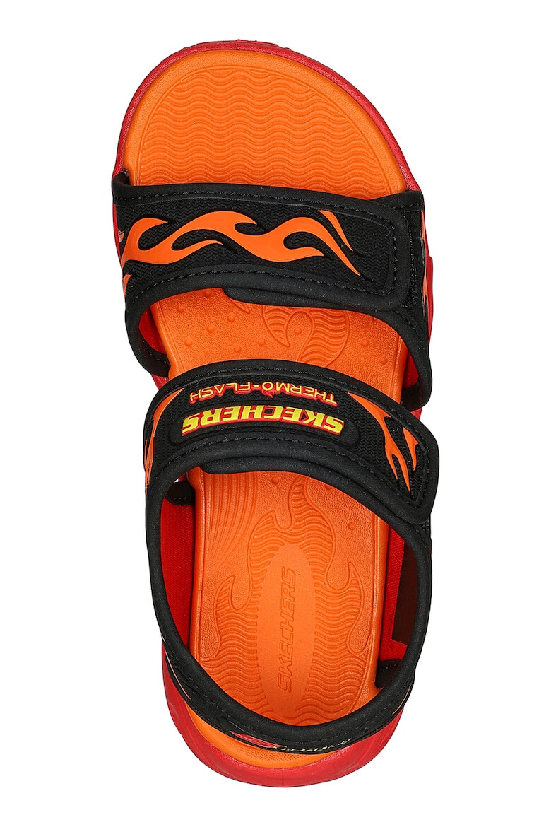 Skechers Sandale din material textil cu velcro Thermo-Splash Heat-Flo - Pled.ro