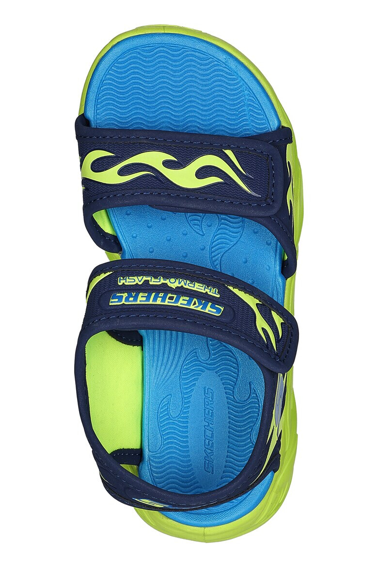 Skechers Sandale din material textil cu velcro Thermo-Splash Heat-Flo - Pled.ro