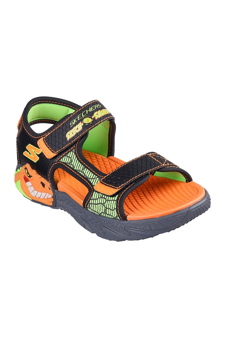 Skechers Sandale din piele ecologica cu inchidere velcro - Pled.ro