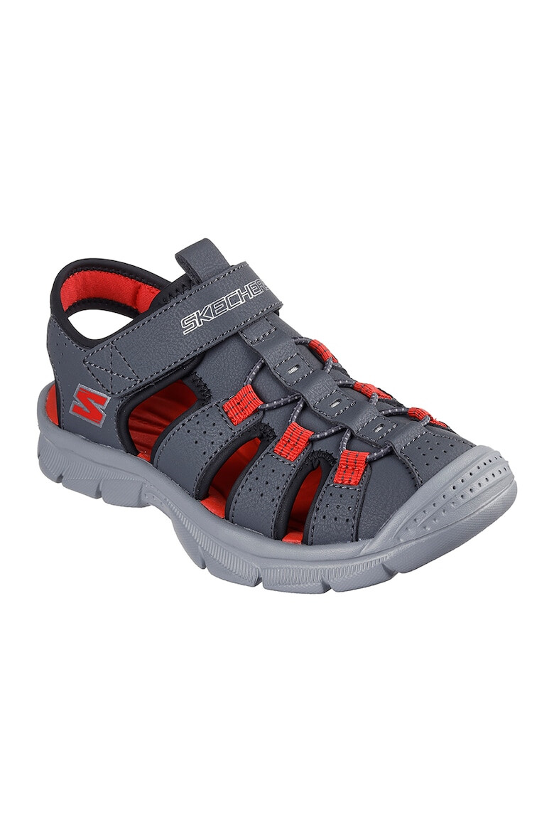 Skechers Sandale din piele ecologica si material textil - Pled.ro