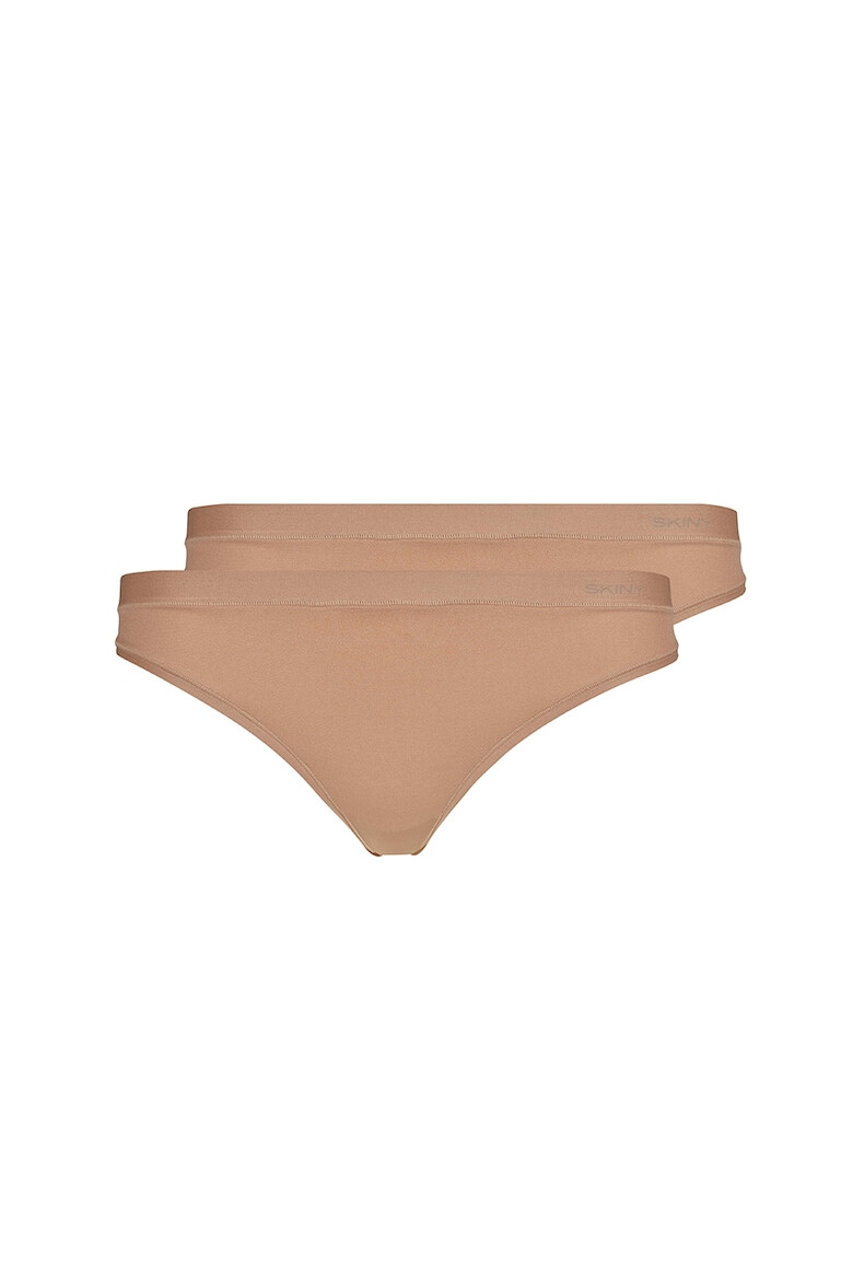 Skiny Set de chiloti tanga cu model uni - 2 perechi - Pled.ro