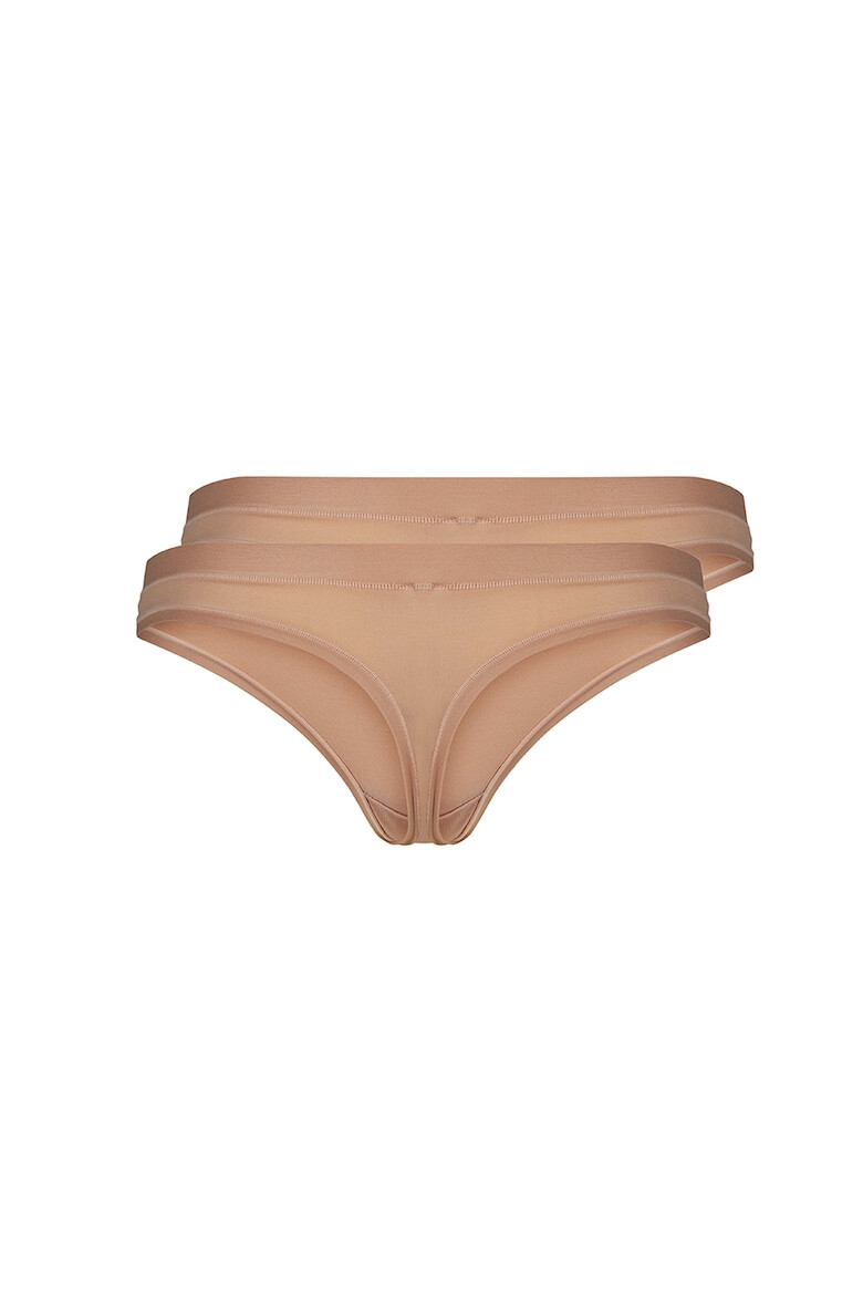 Skiny Set de chiloti tanga cu model uni - 2 perechi - Pled.ro