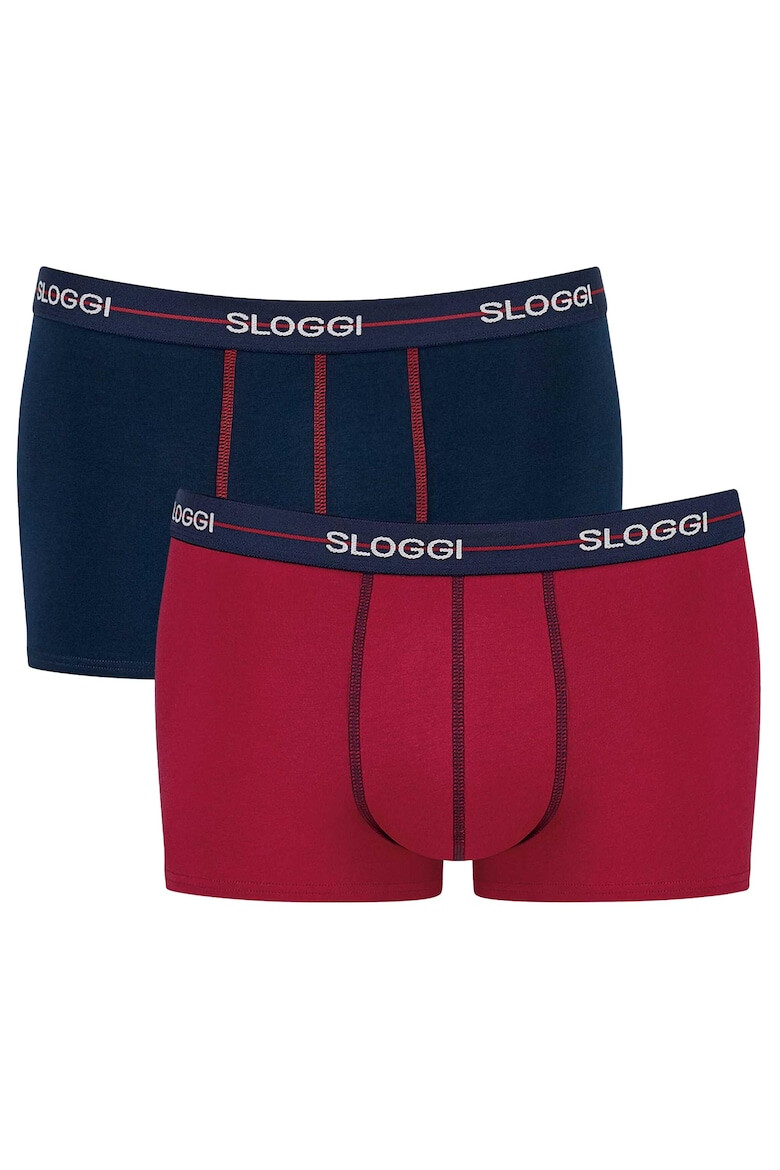 Sloggi Set de boxeri cu banda logo in talie - 2 perechi - Pled.ro