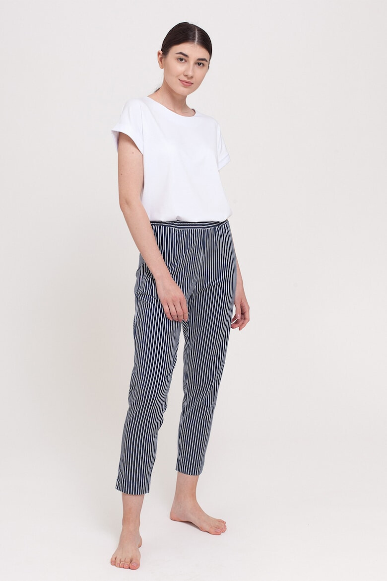 Sofiaman Pantaloni crop de casa din amestec de modal - Pled.ro