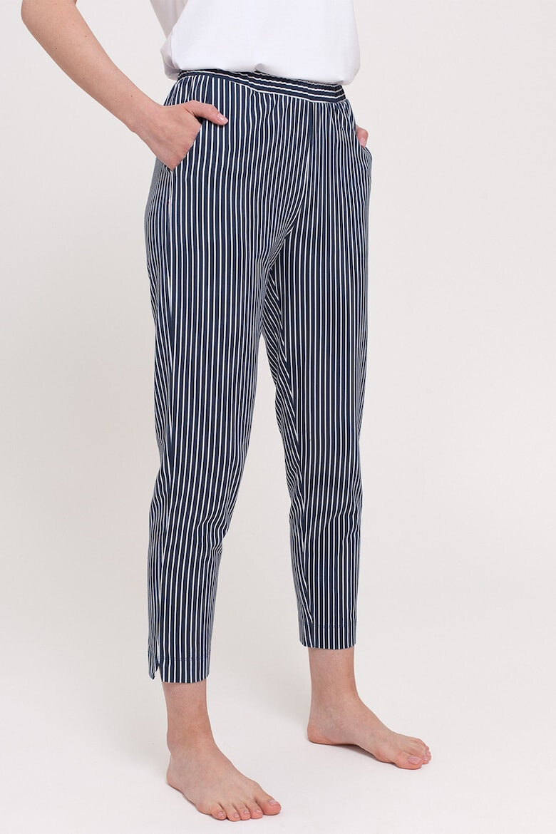 Sofiaman Pantaloni crop de casa din amestec de modal - Pled.ro