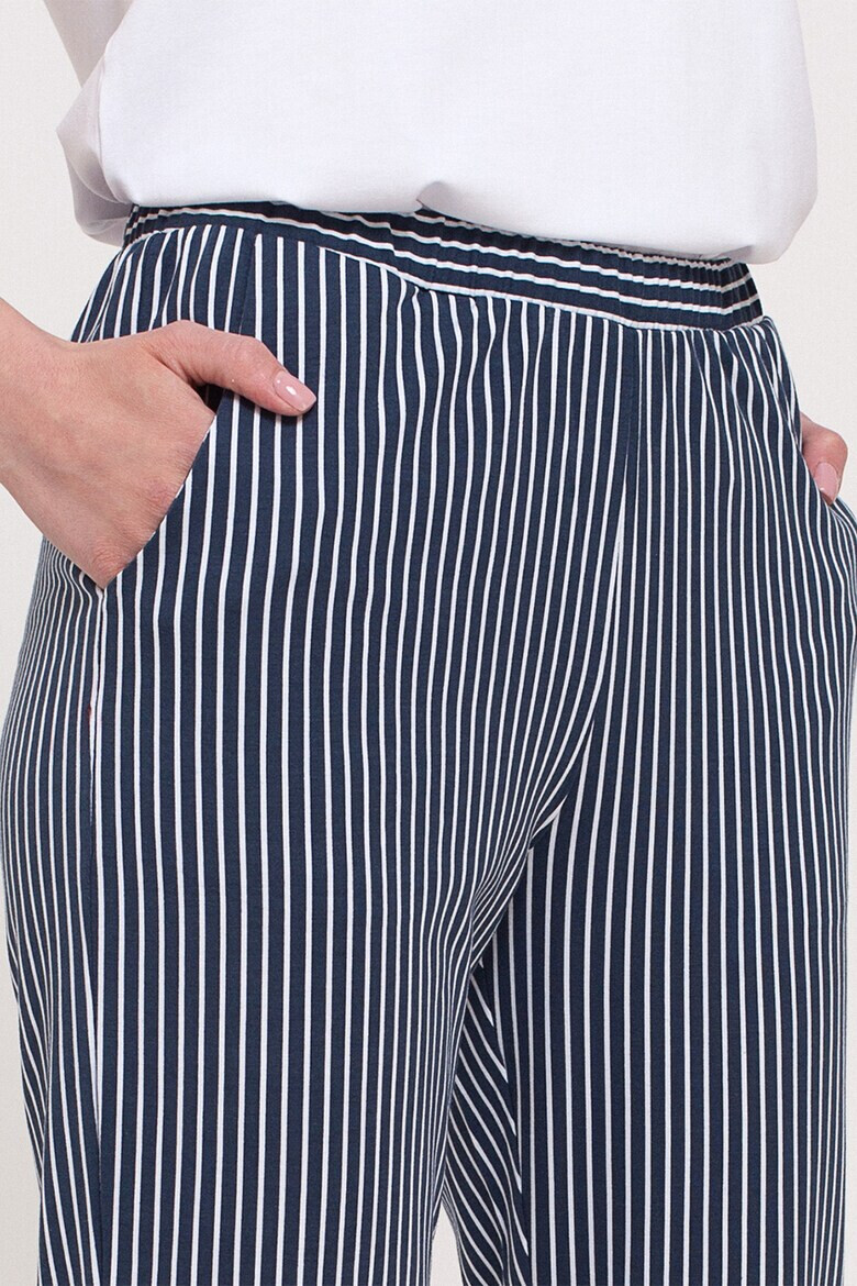 Sofiaman Pantaloni crop de casa din amestec de modal - Pled.ro