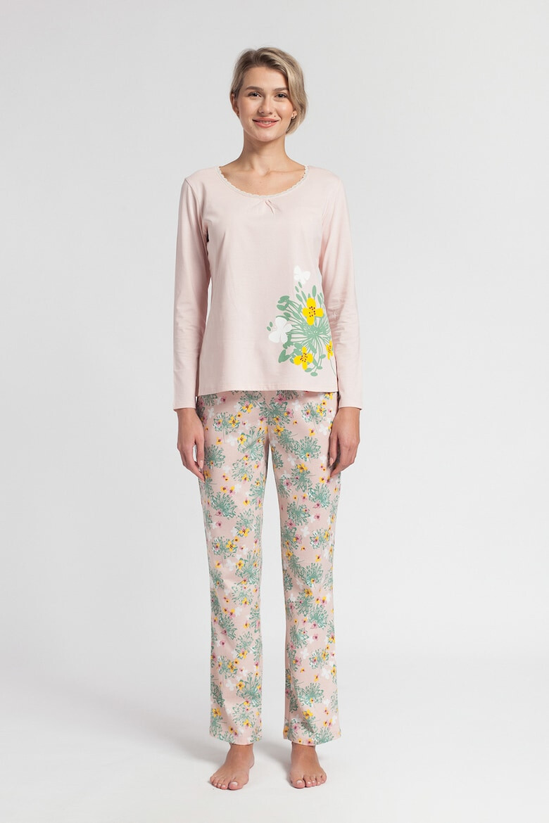 Soft & Seven BY SOFIAMAN Pijama cu imprimeu floral - Pled.ro