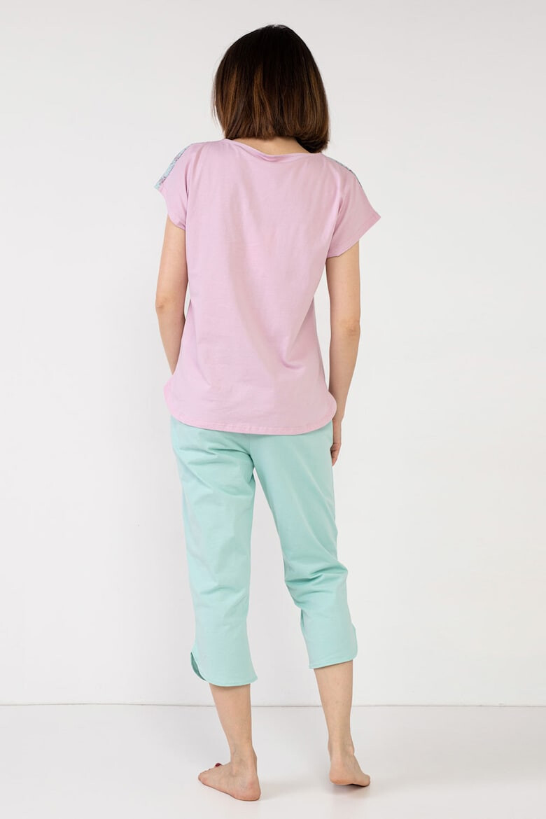 Soft & Seven BY SOFIAMAN Pijama din bumbac cu model grafic - Pled.ro