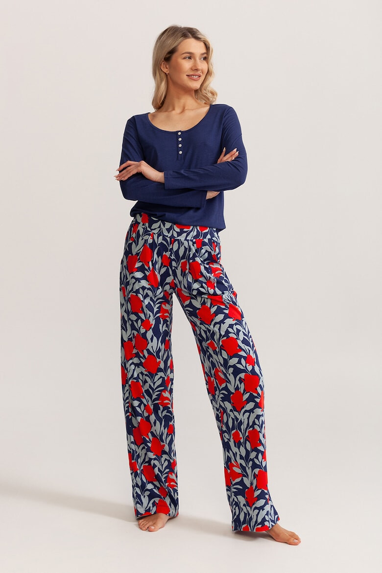 Soft & Seven BY SOFIAMAN Pijama lunga din amestec de bambus Lia - Pled.ro