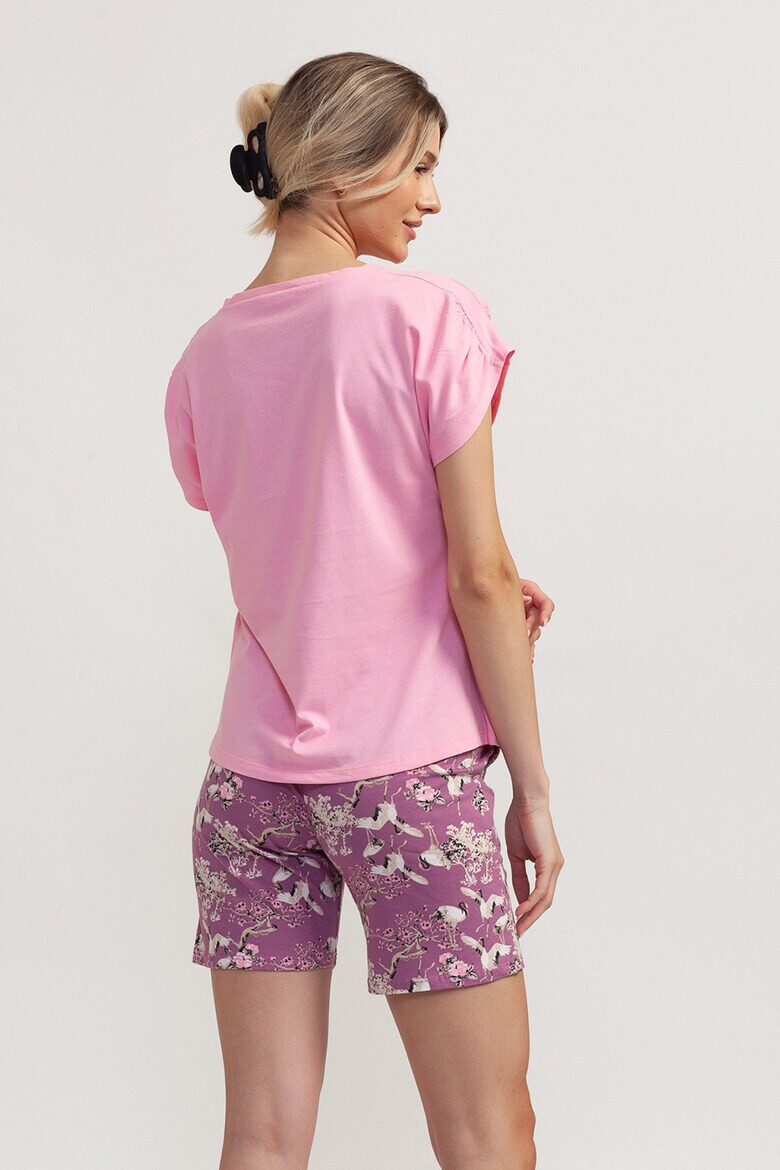 Soft & Seven BY SOFIAMAN Pijama scurta cu imprimeu floral Kaila - Pled.ro