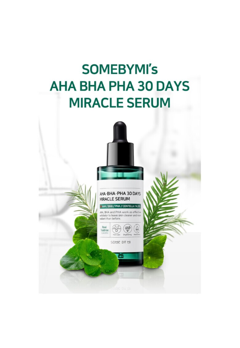 Some By Mi Serum cu AHA BHA si PHA 30 Days Miracle Serum 50 ml - Pled.ro