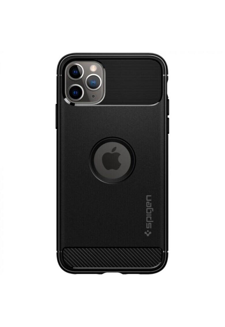 Spigen Carcasa Rugged Armor pentru iPhone 11 Pro Max antishock Black - Pled.ro