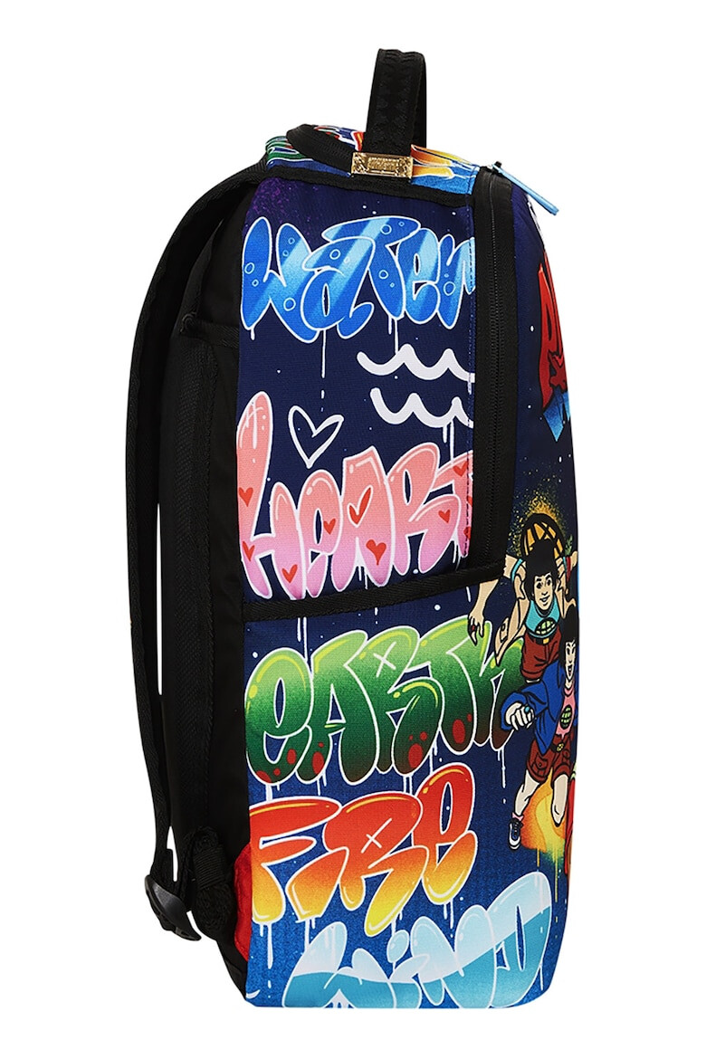 Sprayground Rucsac unisex cu buzunare multiple si desene - Pled.ro