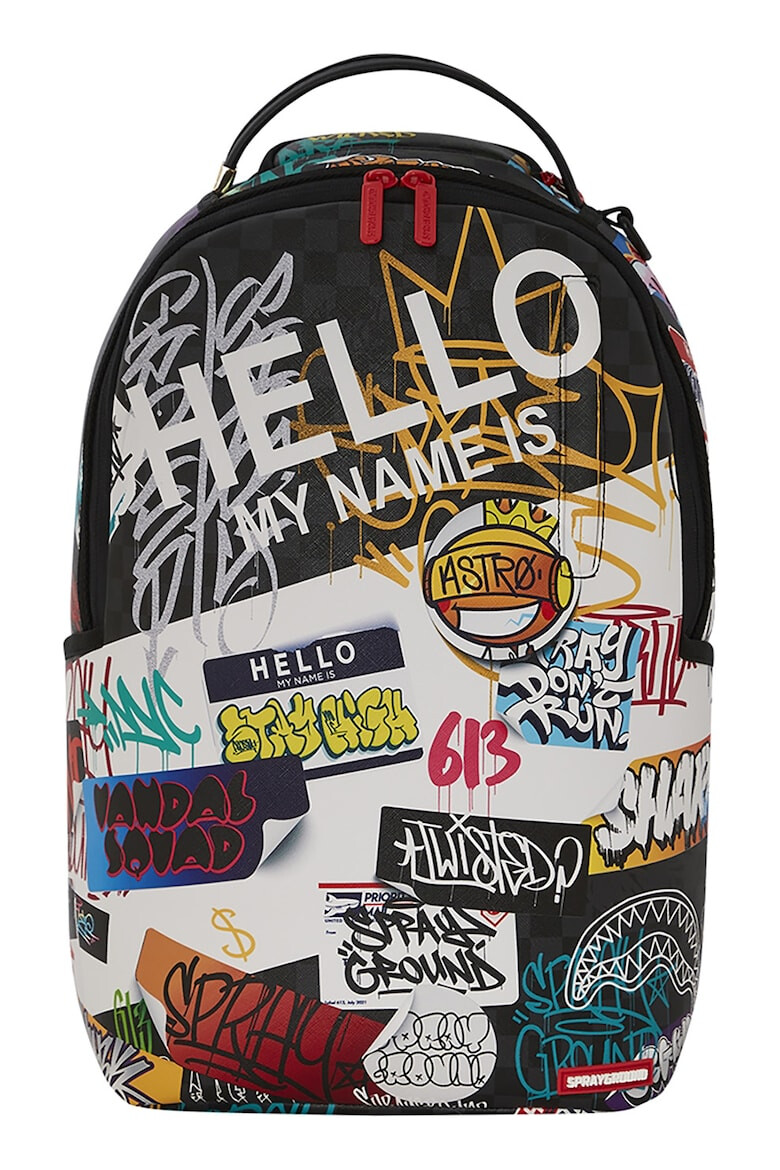 Sprayground Rucsac unisex cu imprimeu grafic si buzunare multiple - Pled.ro