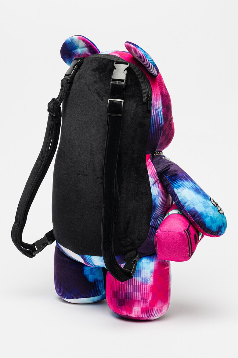 Sprayground Rucsac unisex cu model ursulet si imprimeu tie-dye in carouri - Pled.ro