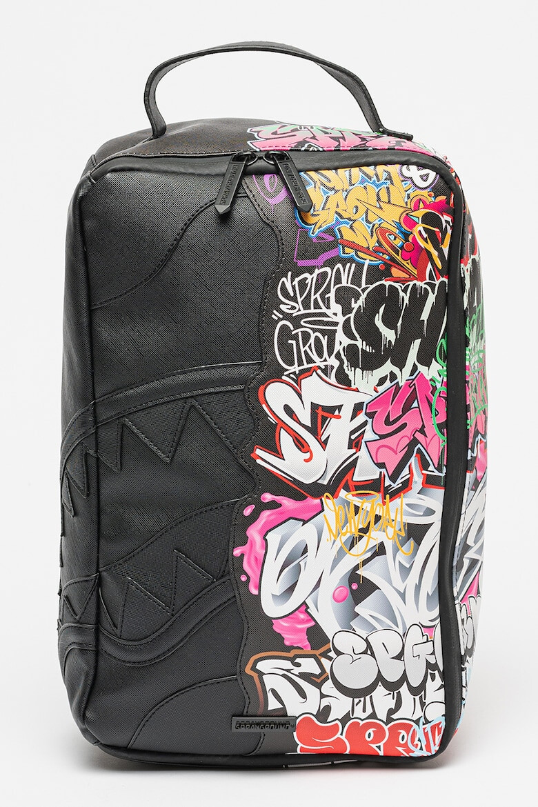 Sprayground Rucsac unisex de piele ecologica Half Graf - Pled.ro