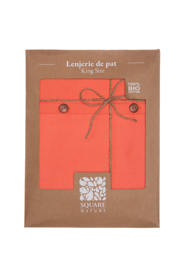 Square Nature Lenjerie de pat pentru 2 persoane bumbac organic 144TC - Pled.ro