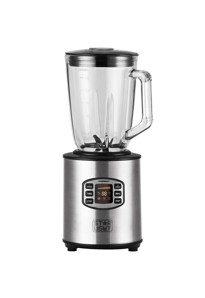 Star-Light Blender 800W reglaj electronic 5 programe predefinite Display LCD inox - Pled.ro