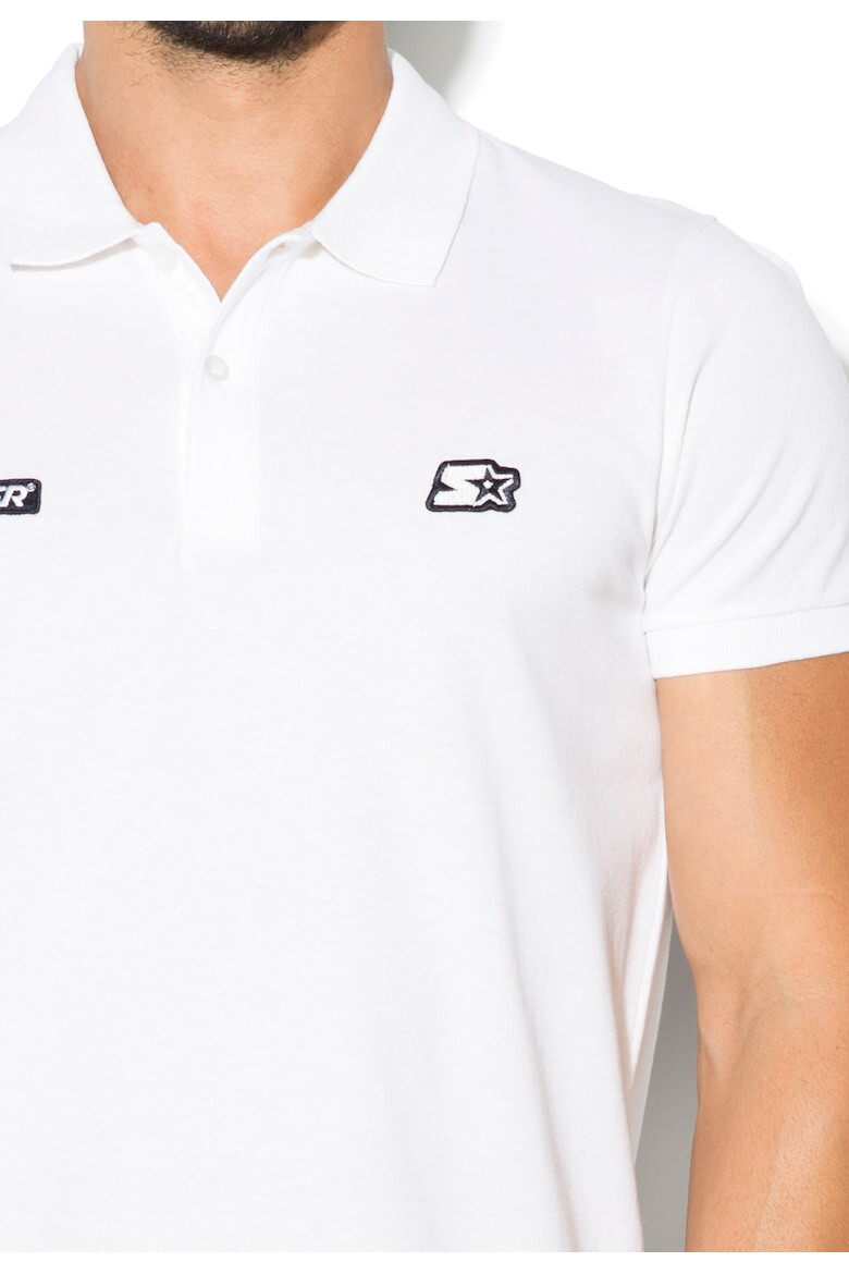 Starter Tricou polo alb Falcon - Pled.ro