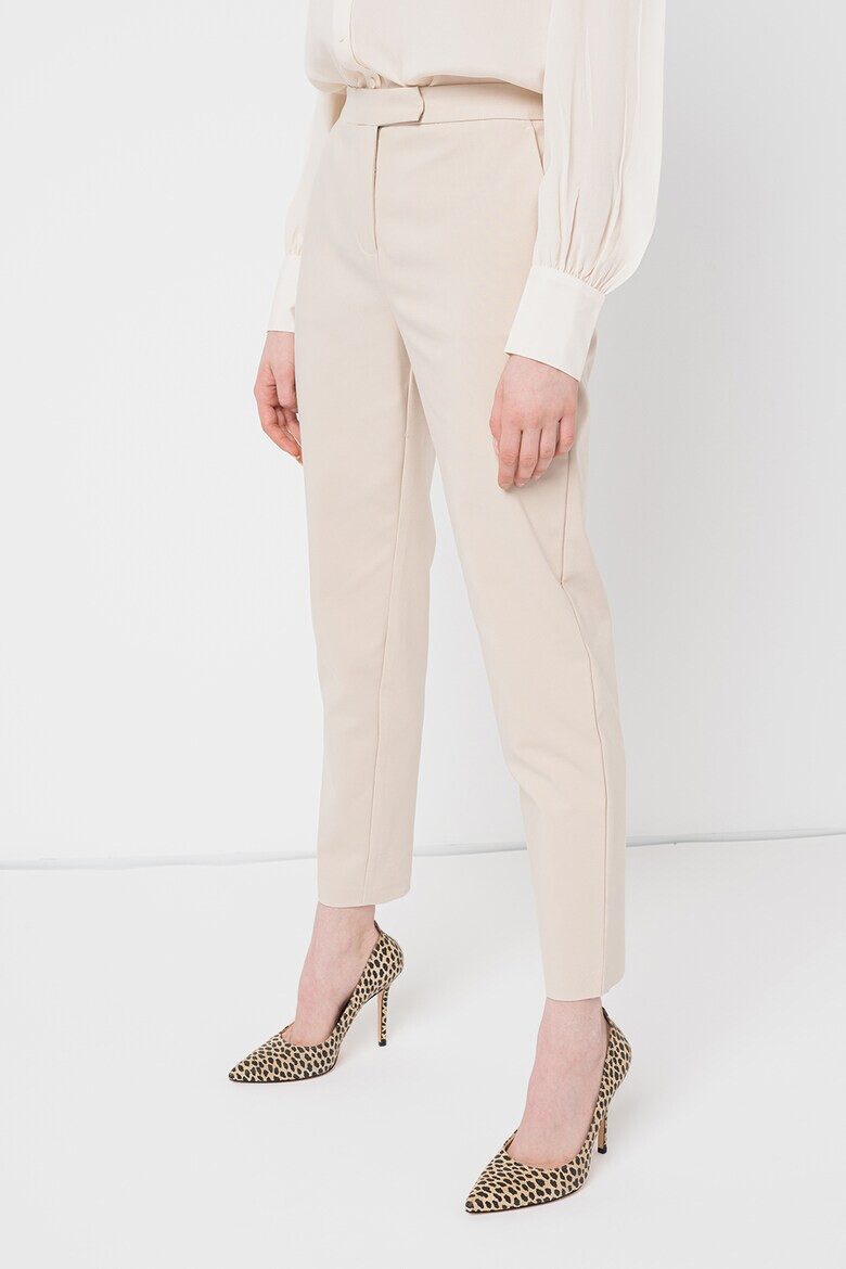 Stefanel Pantaloni chino crop cu talie inalta - Pled.ro