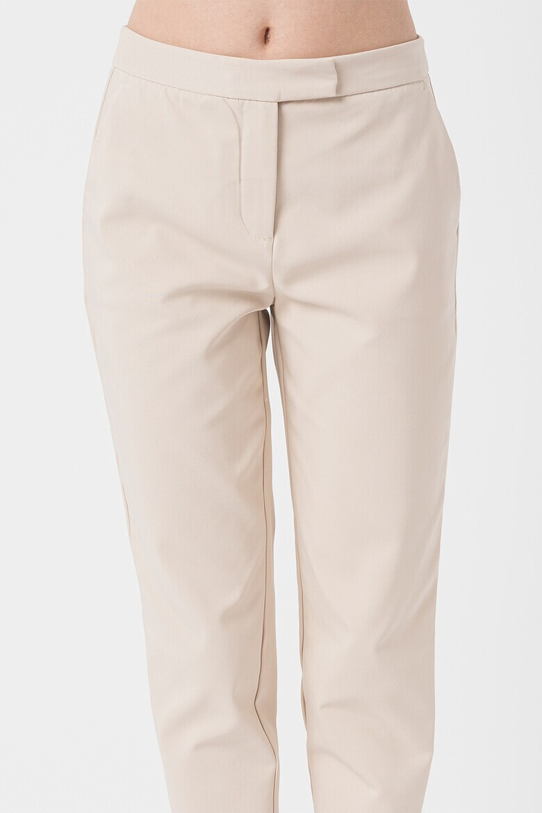 Stefanel Pantaloni chino crop cu talie inalta - Pled.ro