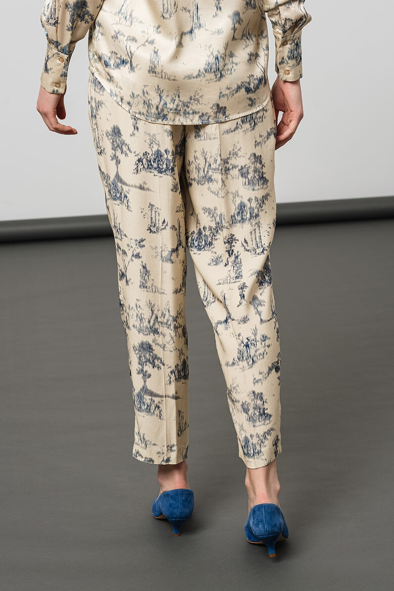 Stefanel Pantaloni conici din satin - Pled.ro