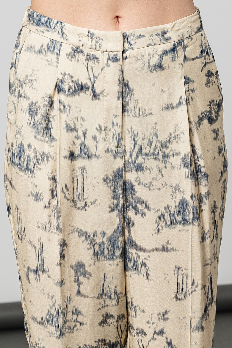 Stefanel Pantaloni conici din satin - Pled.ro