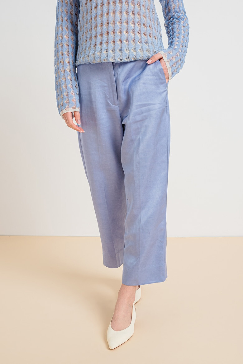 Stefanel Pantaloni crop cu croiala ampla - Pled.ro