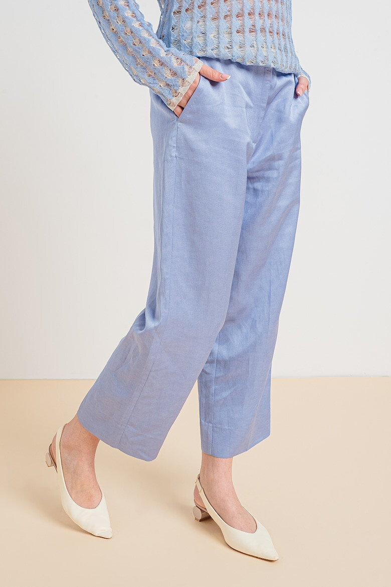 Stefanel Pantaloni crop cu croiala ampla - Pled.ro