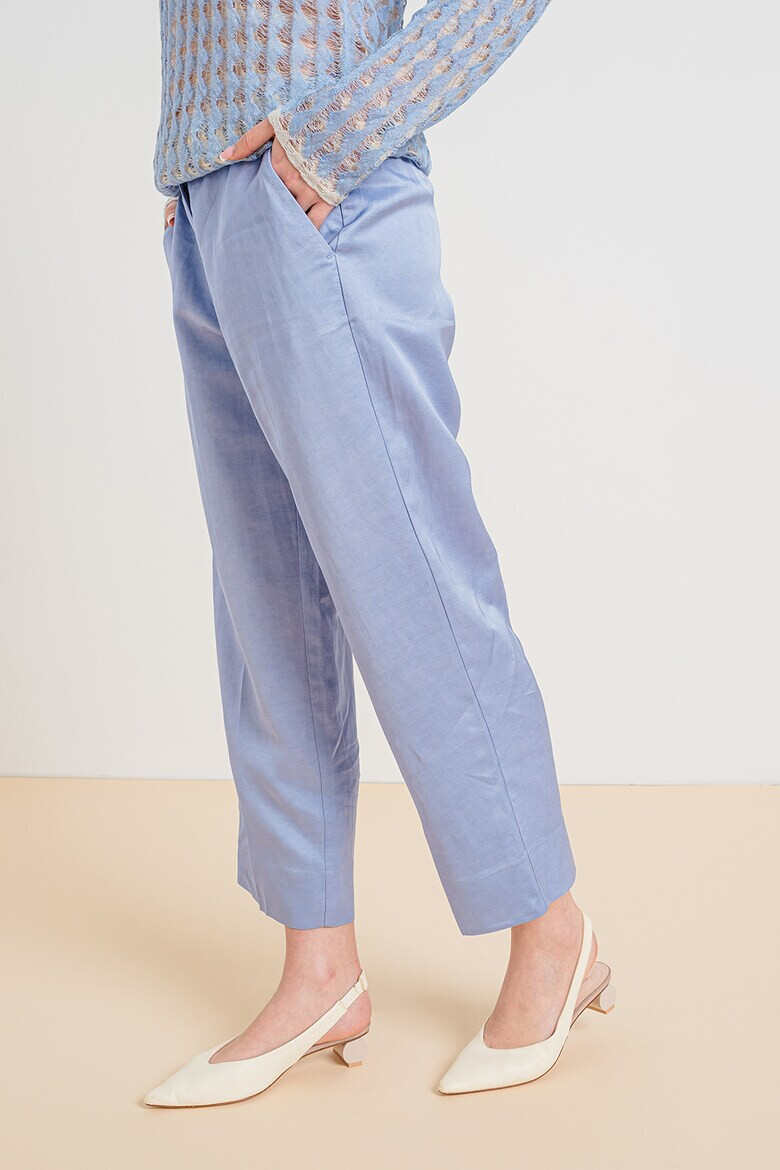 Stefanel Pantaloni crop cu croiala ampla - Pled.ro