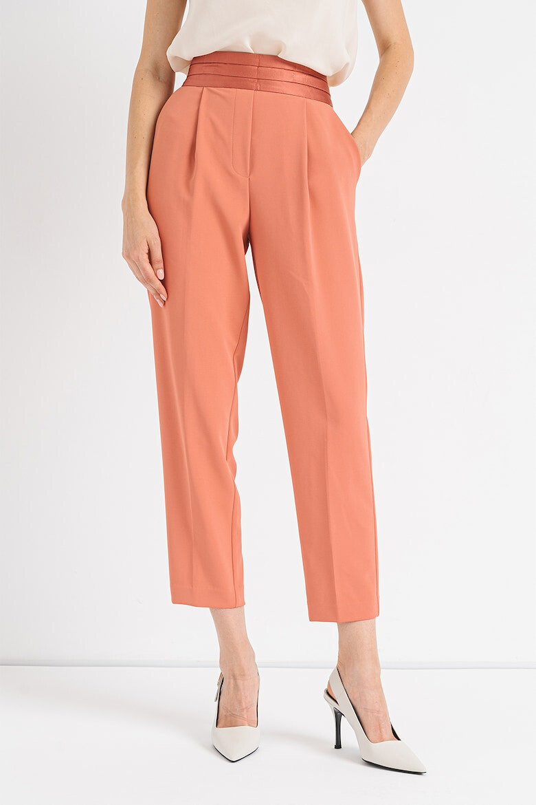 Stefanel Pantaloni crop cu talie inalta - Pled.ro