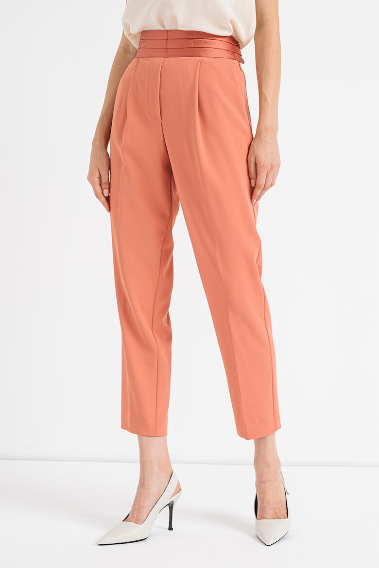 Stefanel Pantaloni crop cu talie inalta - Pled.ro