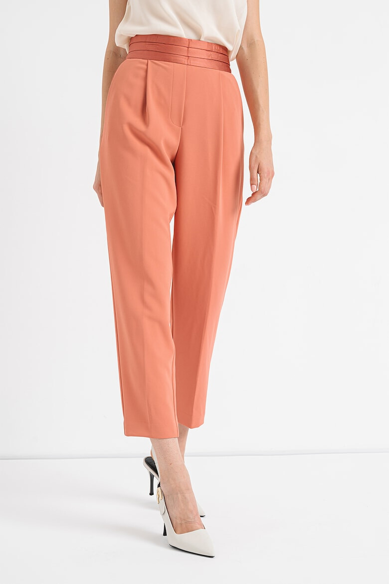 Stefanel Pantaloni crop cu talie inalta - Pled.ro