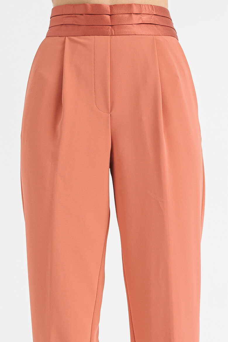 Stefanel Pantaloni crop cu talie inalta - Pled.ro