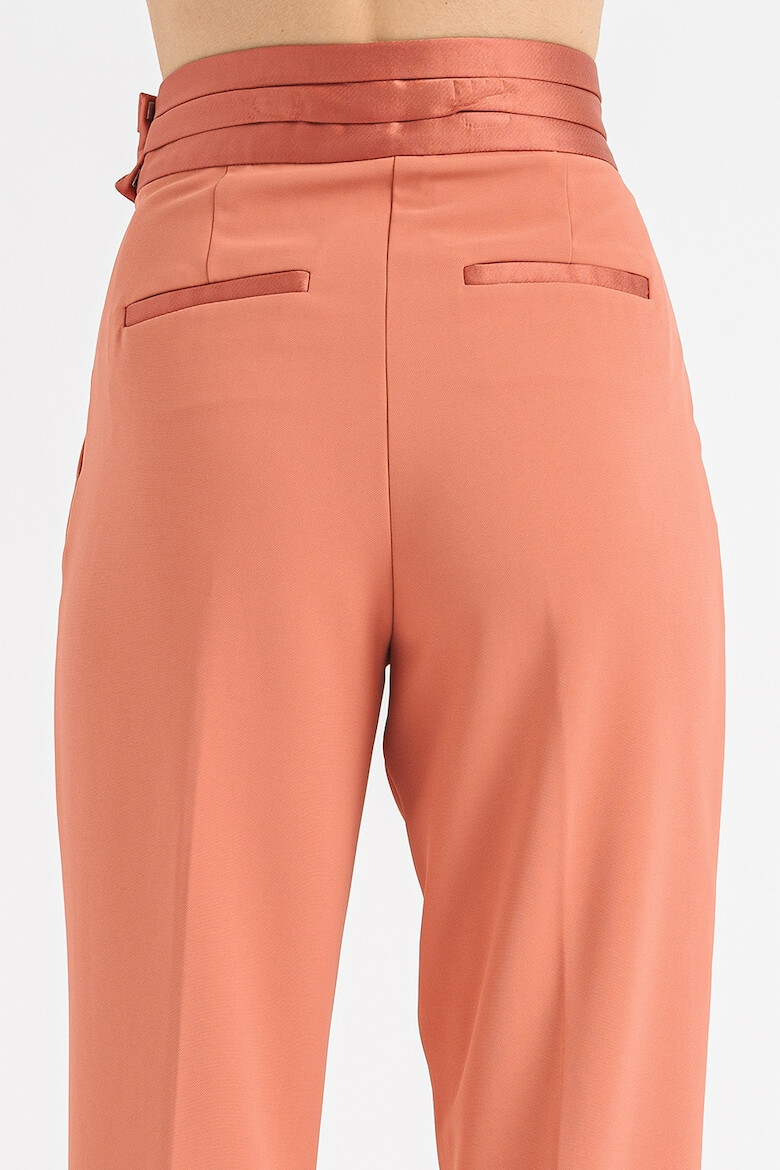 Stefanel Pantaloni crop cu talie inalta - Pled.ro