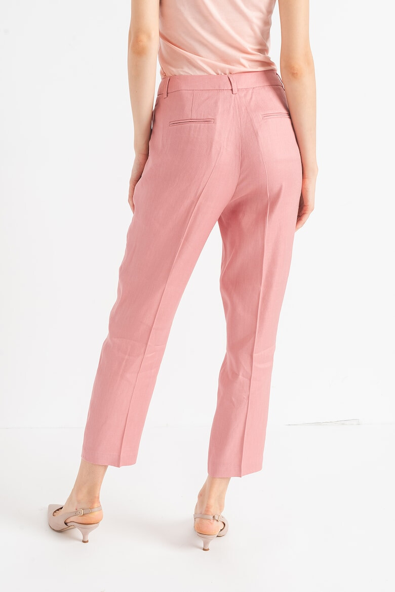 Stefanel Pantaloni crop din amestec de in - Pled.ro