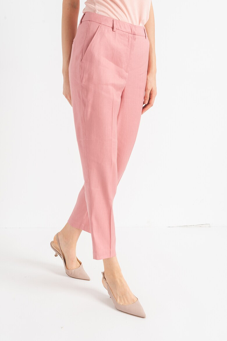 Stefanel Pantaloni crop din amestec de in - Pled.ro