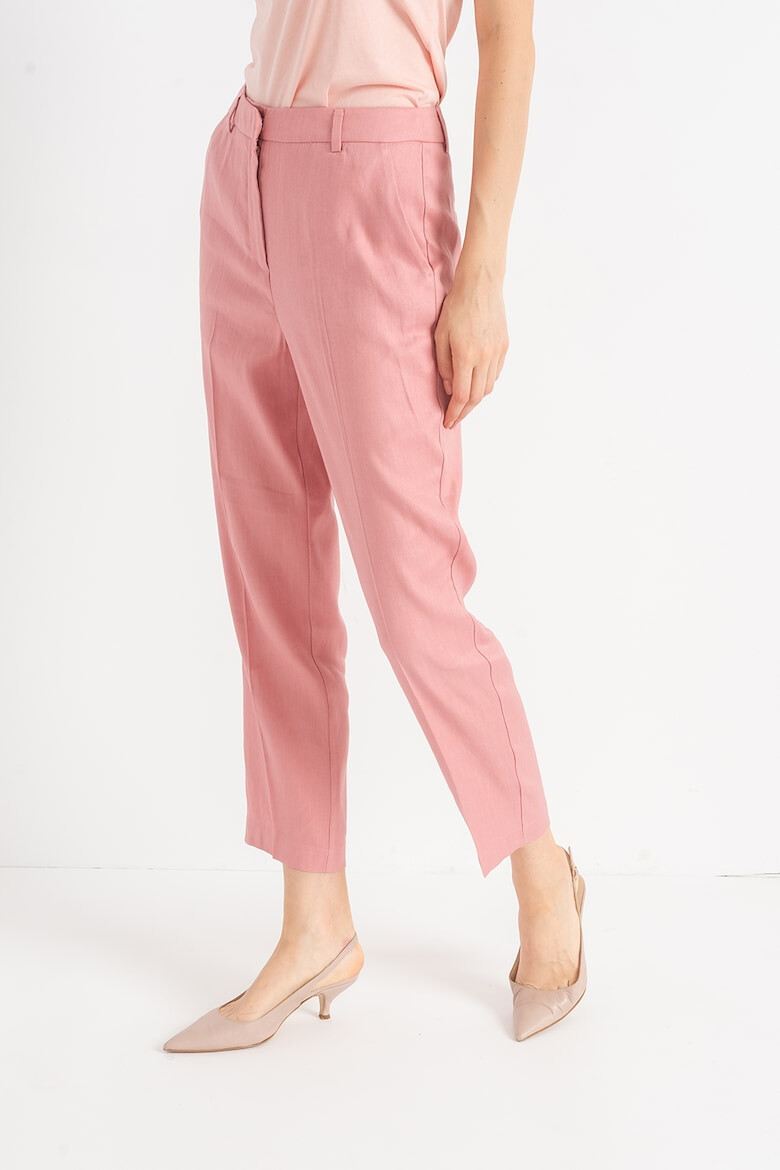 Stefanel Pantaloni crop din amestec de in - Pled.ro