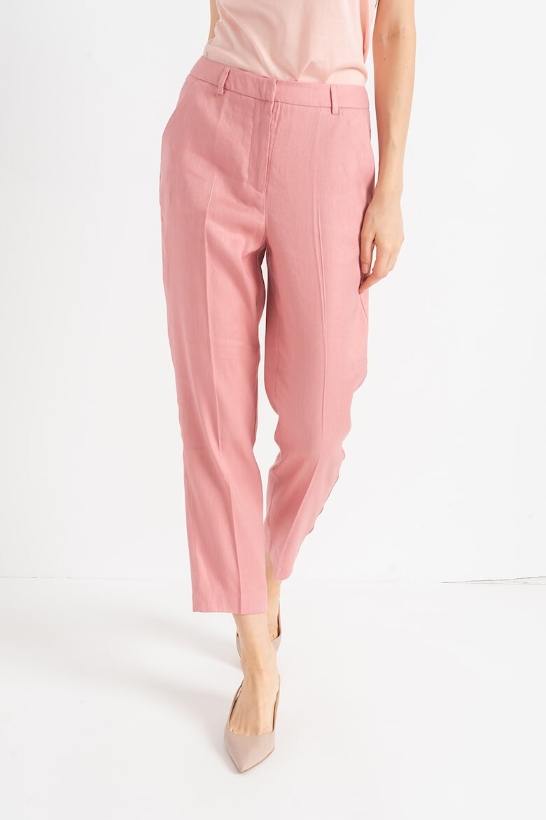 Stefanel Pantaloni crop din amestec de in - Pled.ro