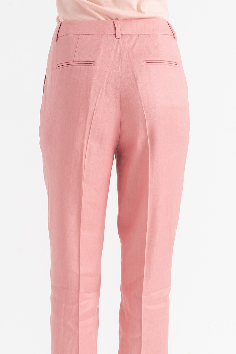 Stefanel Pantaloni crop din amestec de in - Pled.ro