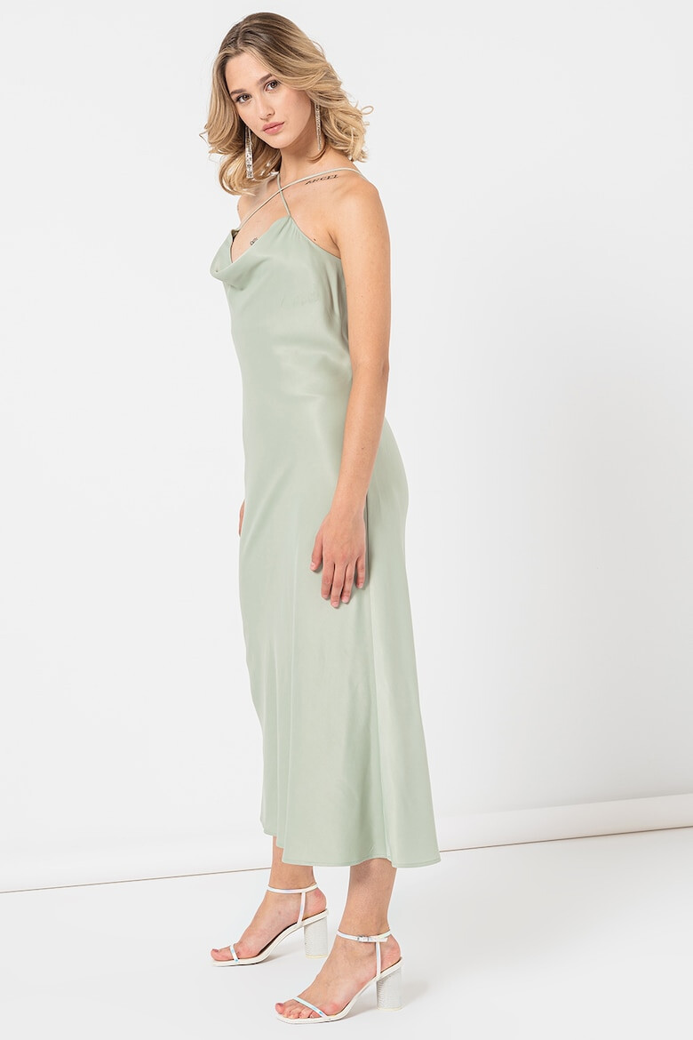 Stefanel Rochie midi de satin - Pled.ro