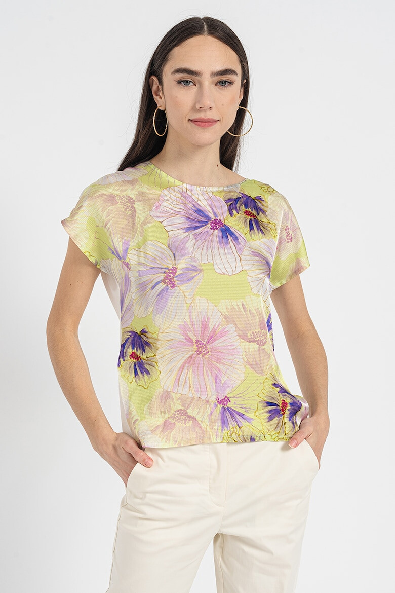 Stefanel Tricou cu imprimeu floral - Pled.ro