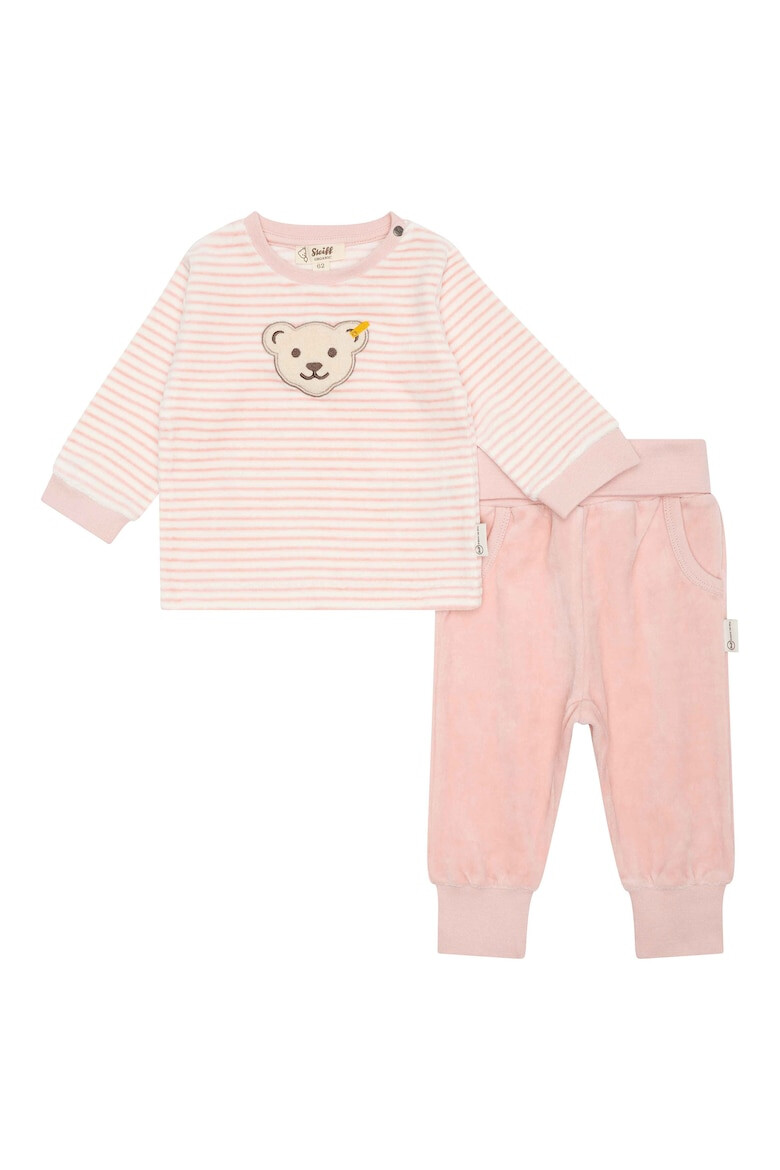 Steiff Pijama din material fleece cu detalii brodate - Pled.ro